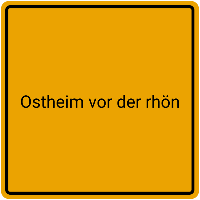 Meldebestätigung Ostheim vor der Rhön